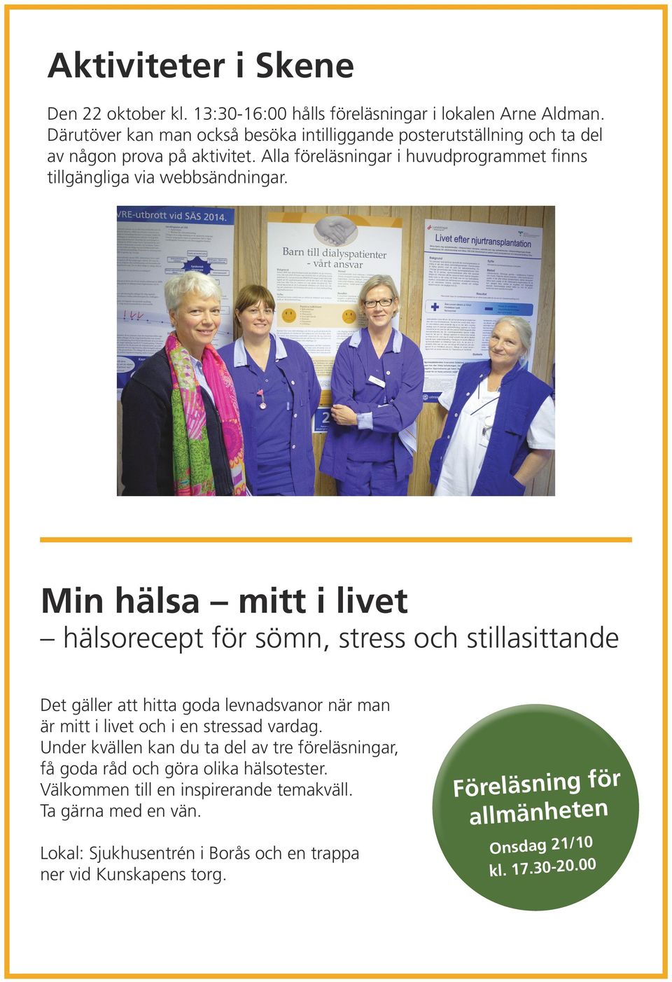 Min hälsa mitt i livet hälsorecept för sömn, stress och stillasittande Det gäller att hitta goda levnadsvanor när man är mitt i livet och i en stressad vardag.