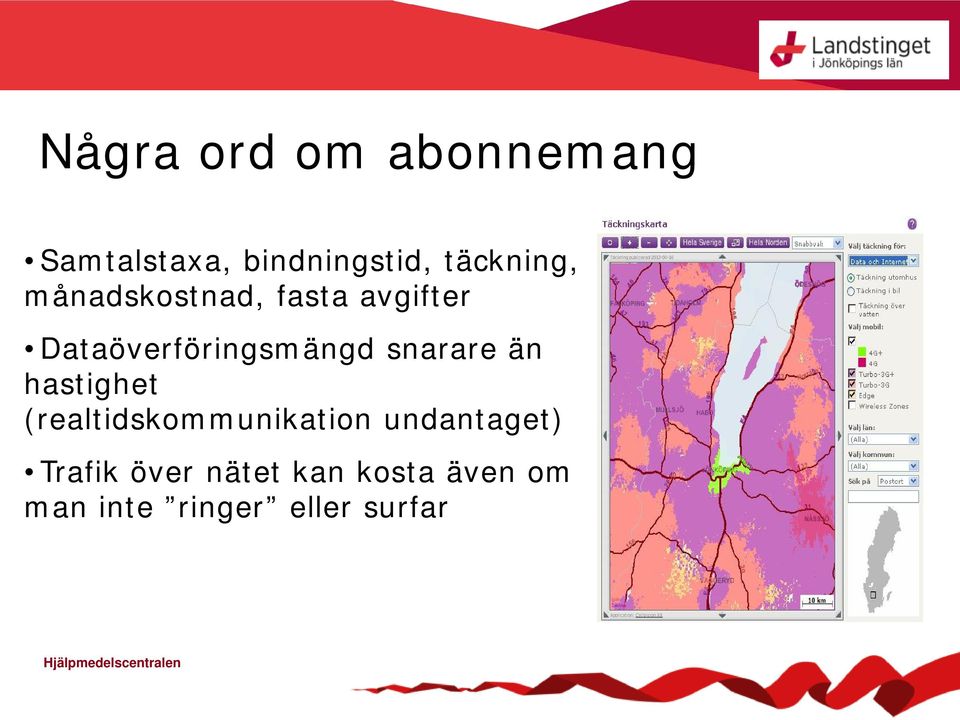 Dataöverföringsmängd snarare än hastighet