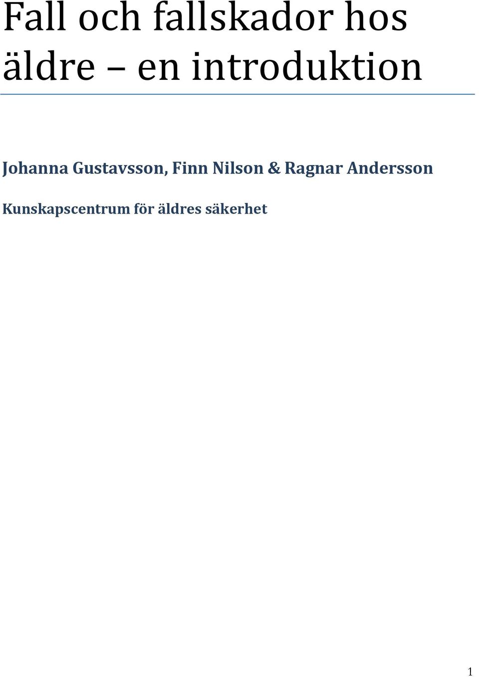 Finn Nilson & Ragnar Andersson