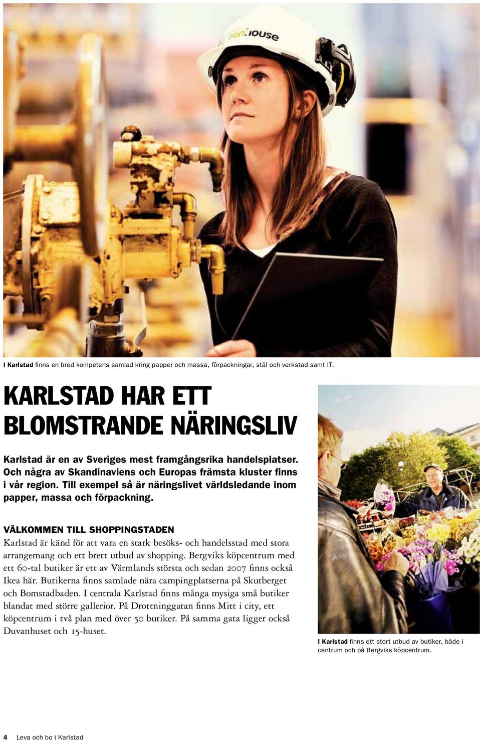 Till exempel så är näringslivet världsledande inom papper, massa och förpackning.