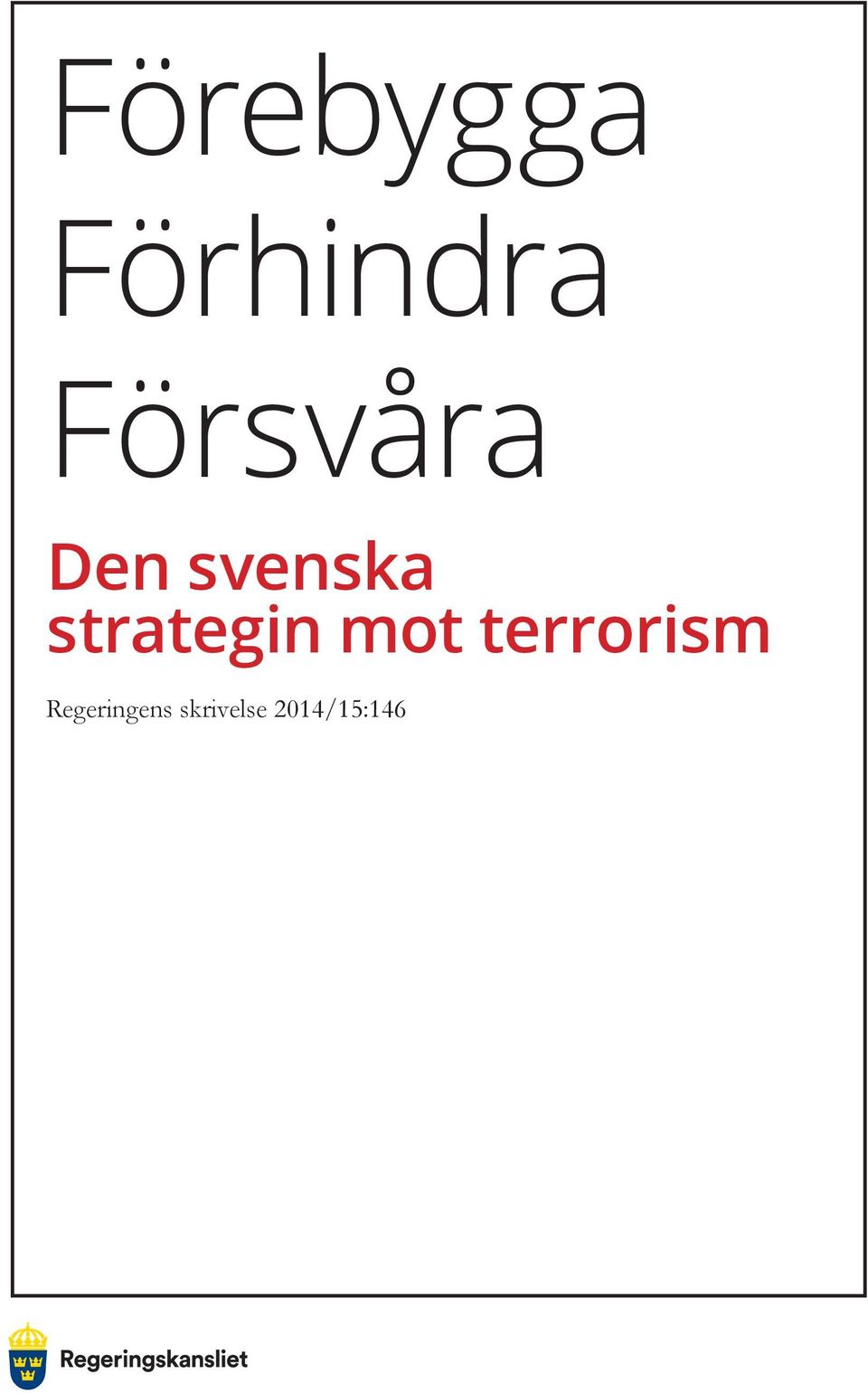 strategin mot terrorism