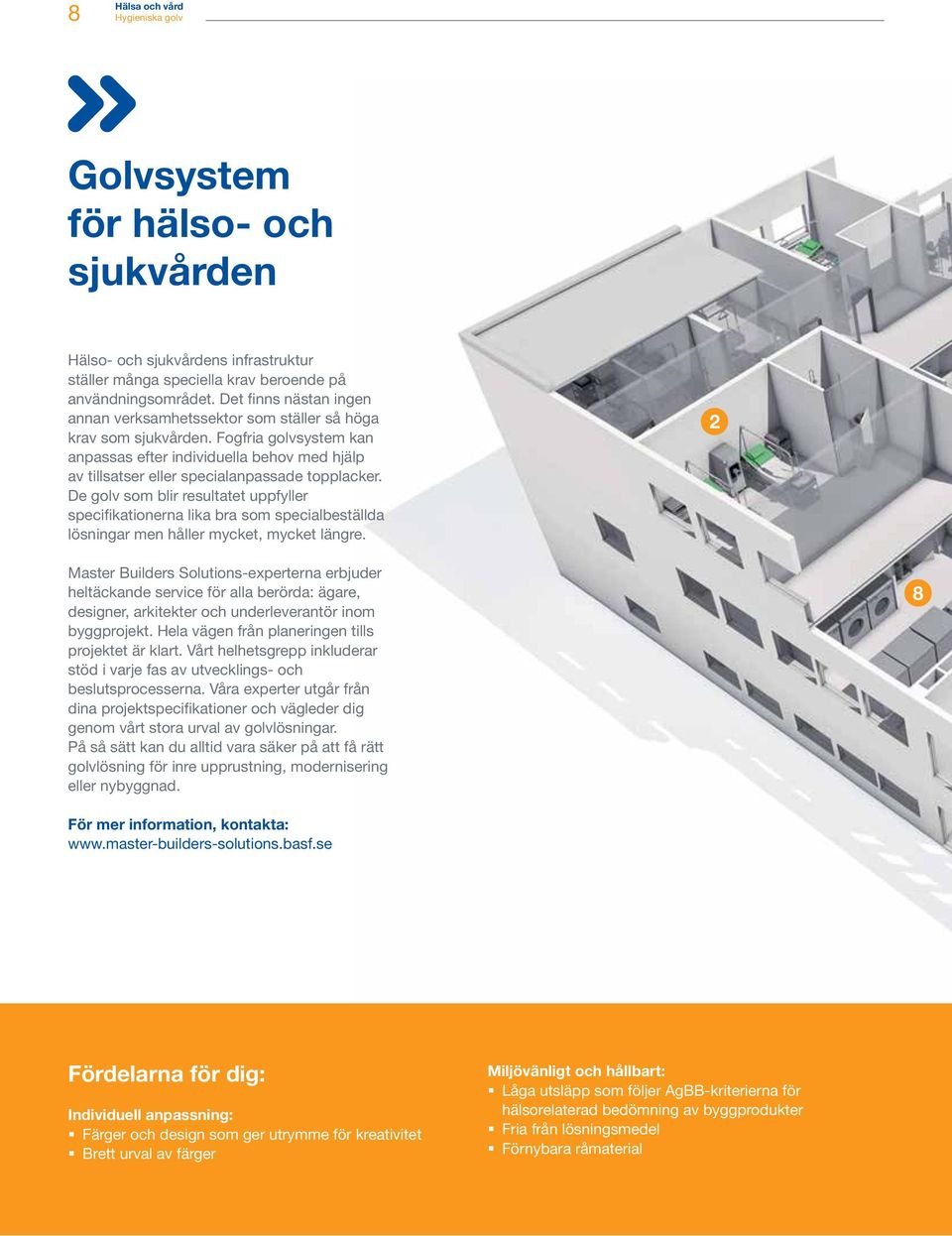 Fogfria golvsystem kan anpassas efter individuella behov med hjälp av tillsatser eller specialanpassade topplacker.