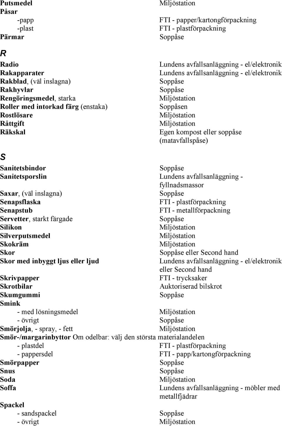 färgade Silikon Silverputsmedel Skokräm Skor eller Second hand Skor med inbyggt ljus eller ljud eller Second hand Skrivpapper FTI - trycksaker Skrotbilar Auktoriserad bilskrot Skumgummi Smink - med