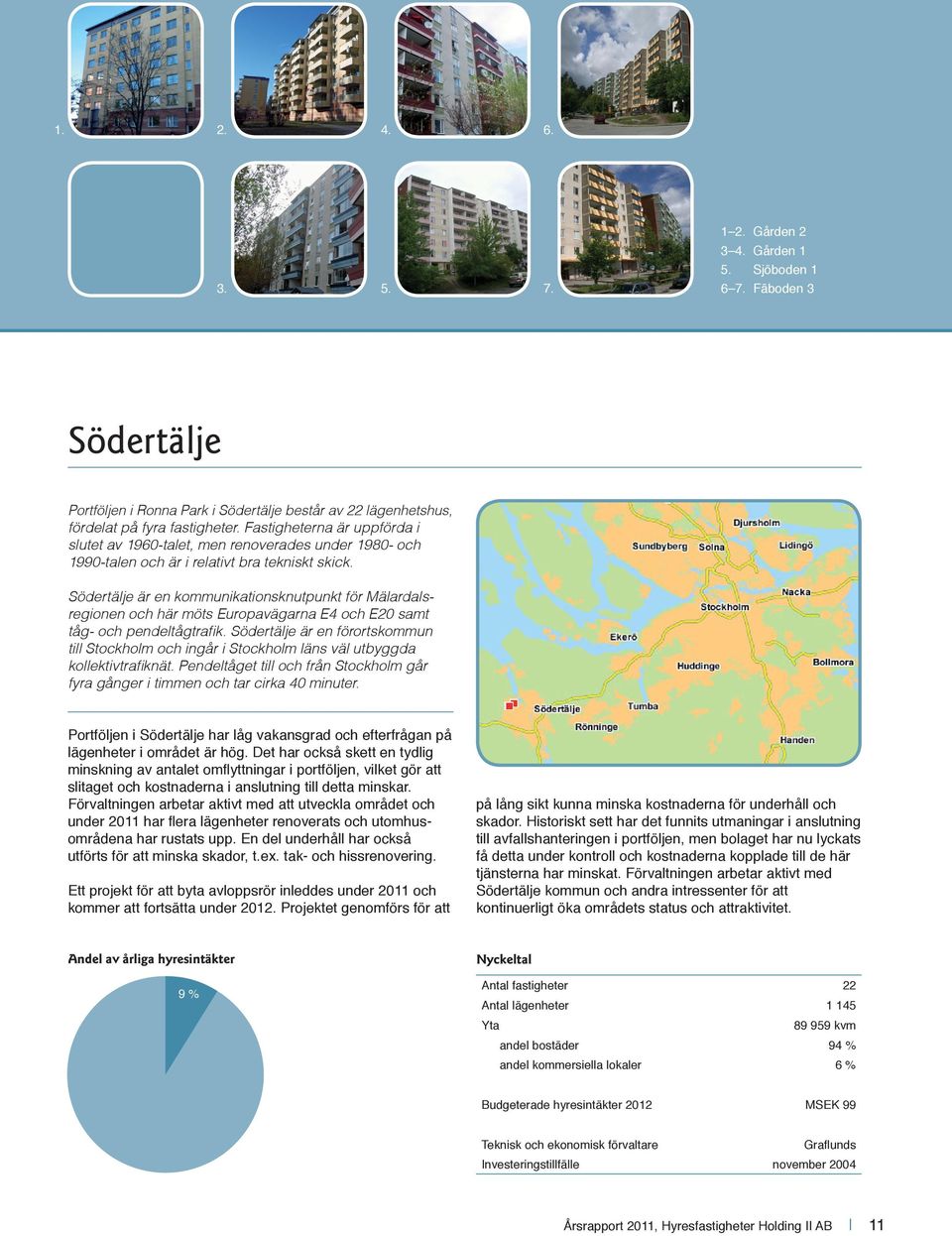 Södertälje är en kommunikationsknutpunkt för Mälardalsregionen och här möts Europavägarna E4 och E20 samt tåg- och pendeltågtrafik.