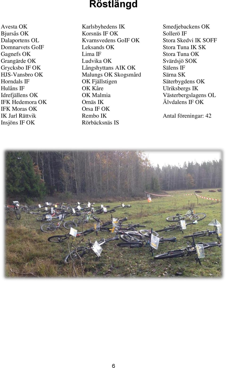 Långshyttans AIK OK Malungs OK Skogsmård OK Fjällstigen OK Kåre OK Malmia Ornäs IK Orsa IF OK Rembo IK Rörbäcksnäs IS Smedjebackens OK Sollerö IF Stora