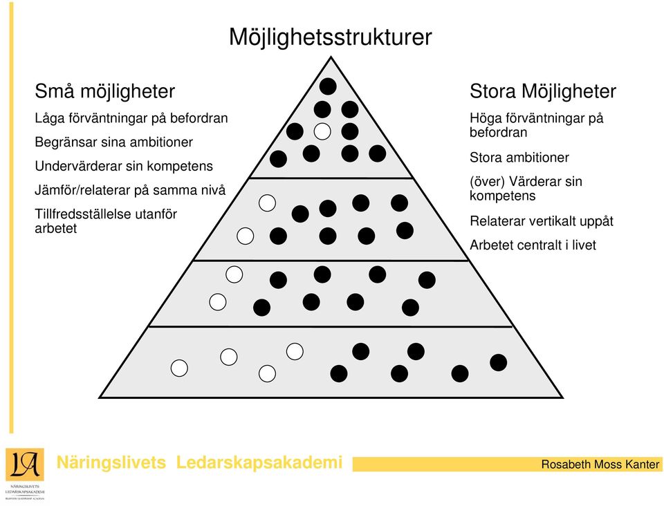 utanför arbetet Stora Möjligheter Höga förväntningar på befordran Stora ambitioner (över)