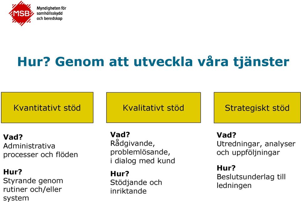 Styrande genom rutiner och/eller system Vad?