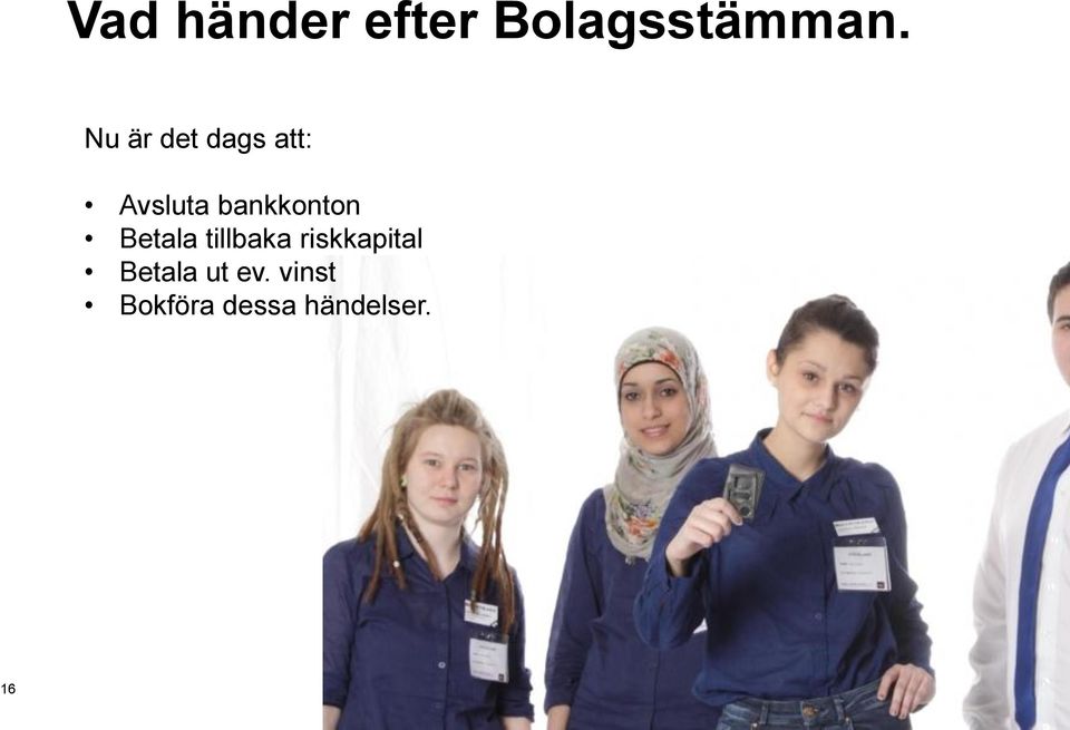 bankkonton Betala tillbaka