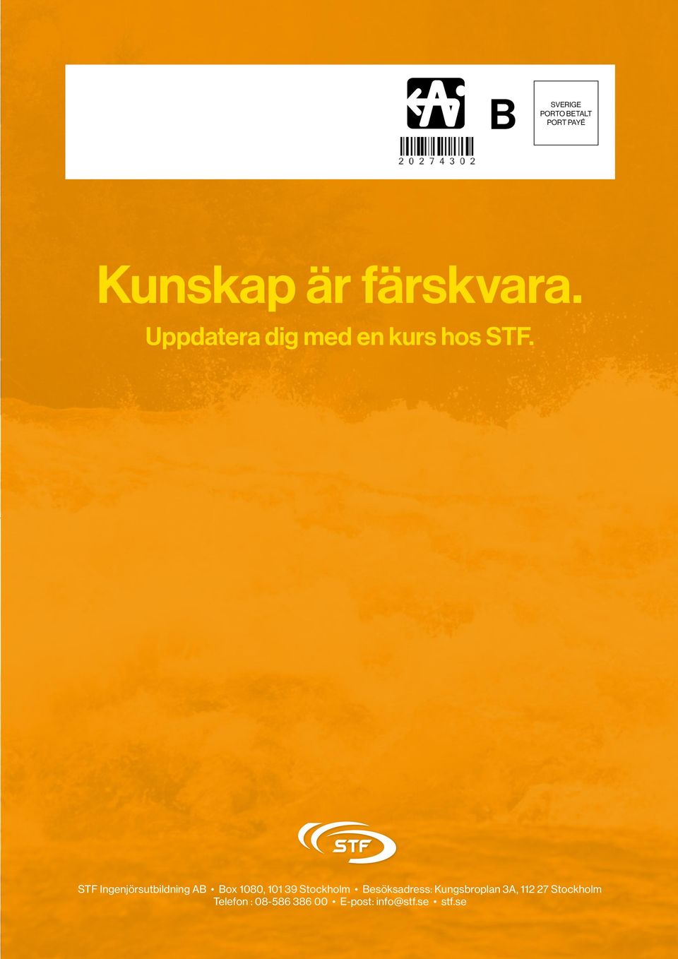 STF Ingenjörsutbildning AB Box 1080, 101 39 Stockholm