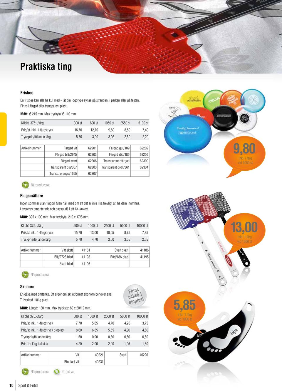 1-färgstryck 16,70 12,70 9,80 8,50 7,40 Tryckpris/följande färg 5,70 3,90 3,05 2,50 2,20 Artikelnummer Färgad vit 62201 Färgad gul/109 62202 Färgad blå/2945 62203 Färgad röd/186 62205 Färgad svart