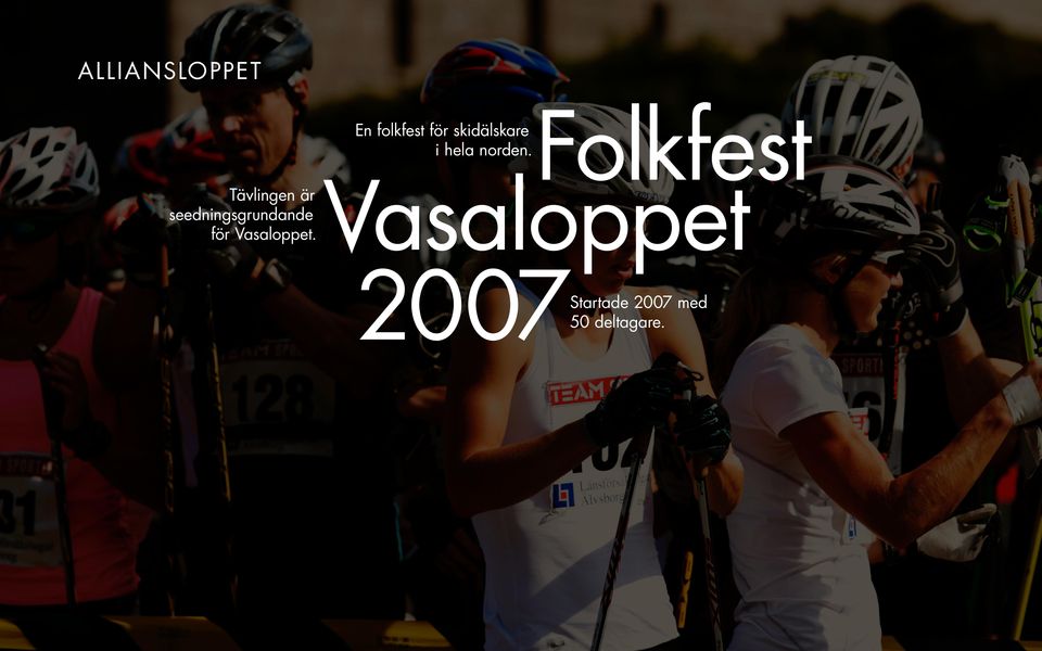 Folkfest Vasaloppet En folkfest för