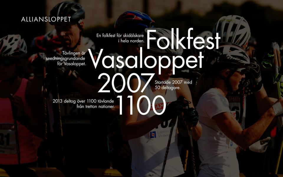 Folkfest Vasaloppet En folkfest för skidälskare i hela