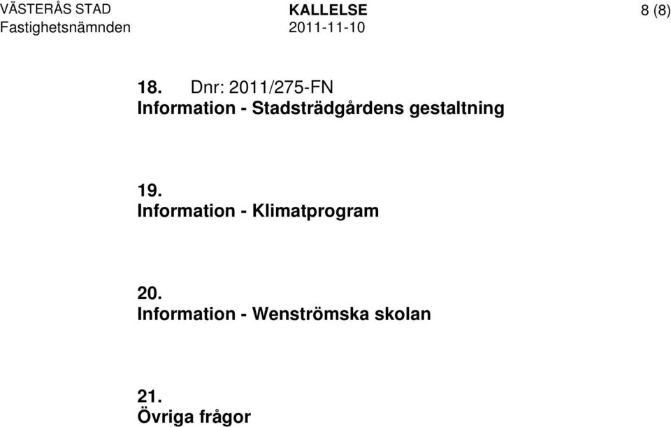 Stadsträdgårdens gestaltning 19.