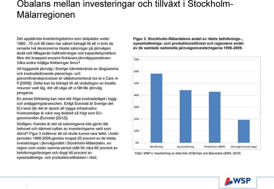 Att byggande järnväg i Sverige kännetecknas av långsamma och kostnadsdrivande planerings- och genomförandeprocesser är väldokumenterat (se te x Cars m fl [2009]).
