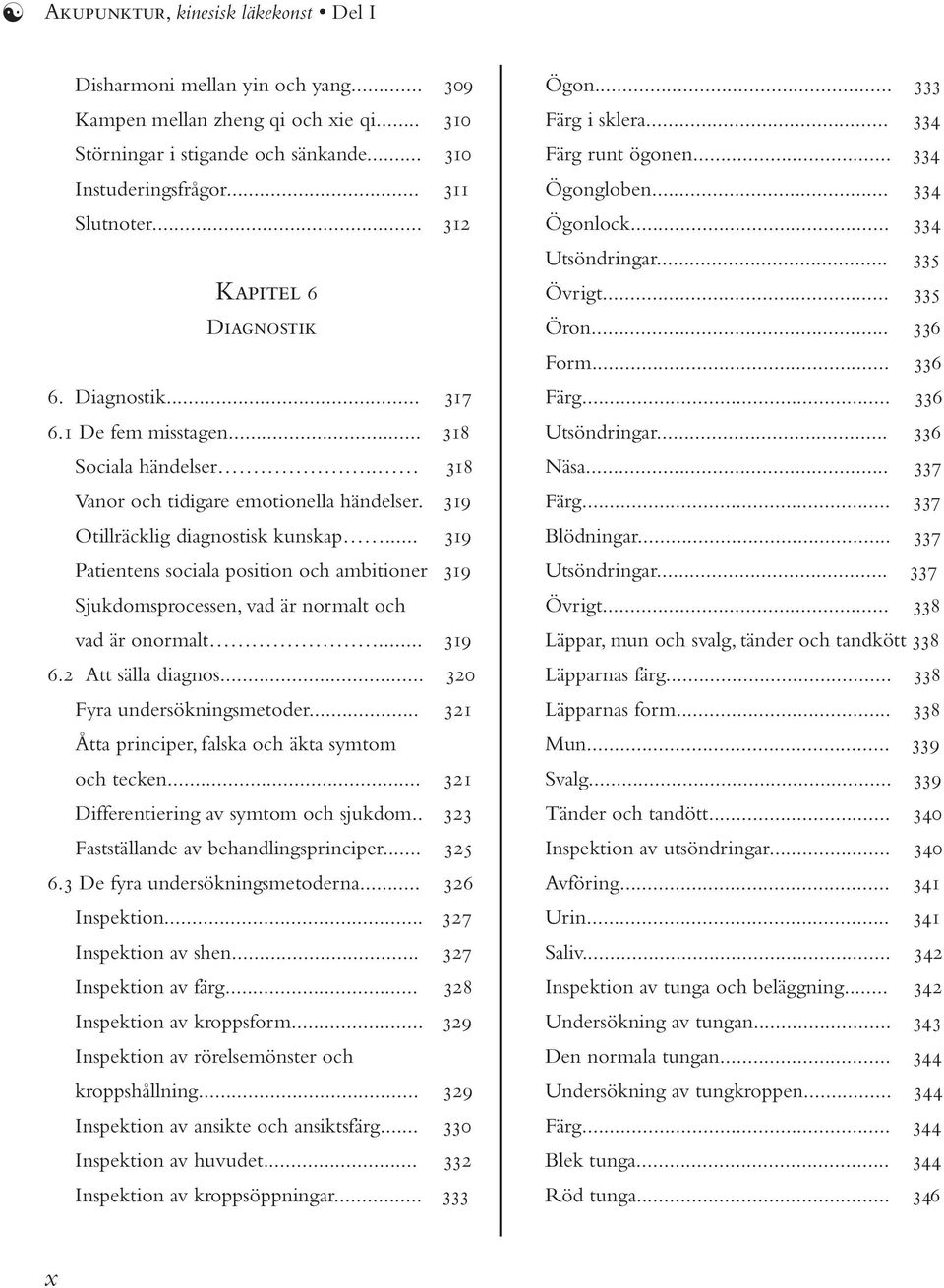 .. 319 Patientens sociala position och ambitioner 319 Sjukdomsprocessen, vad är normalt och vad är onormalt... 319 6.2 Att sälla diagnos... 320 Fyra undersökningsmetoder.