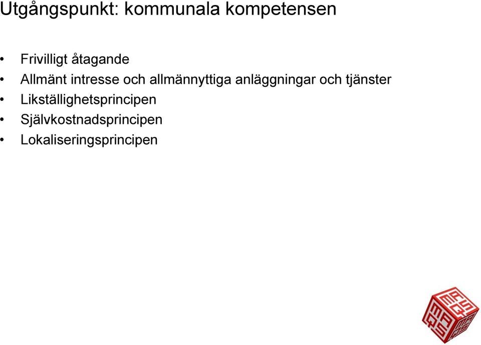 anläggningar och tjänster