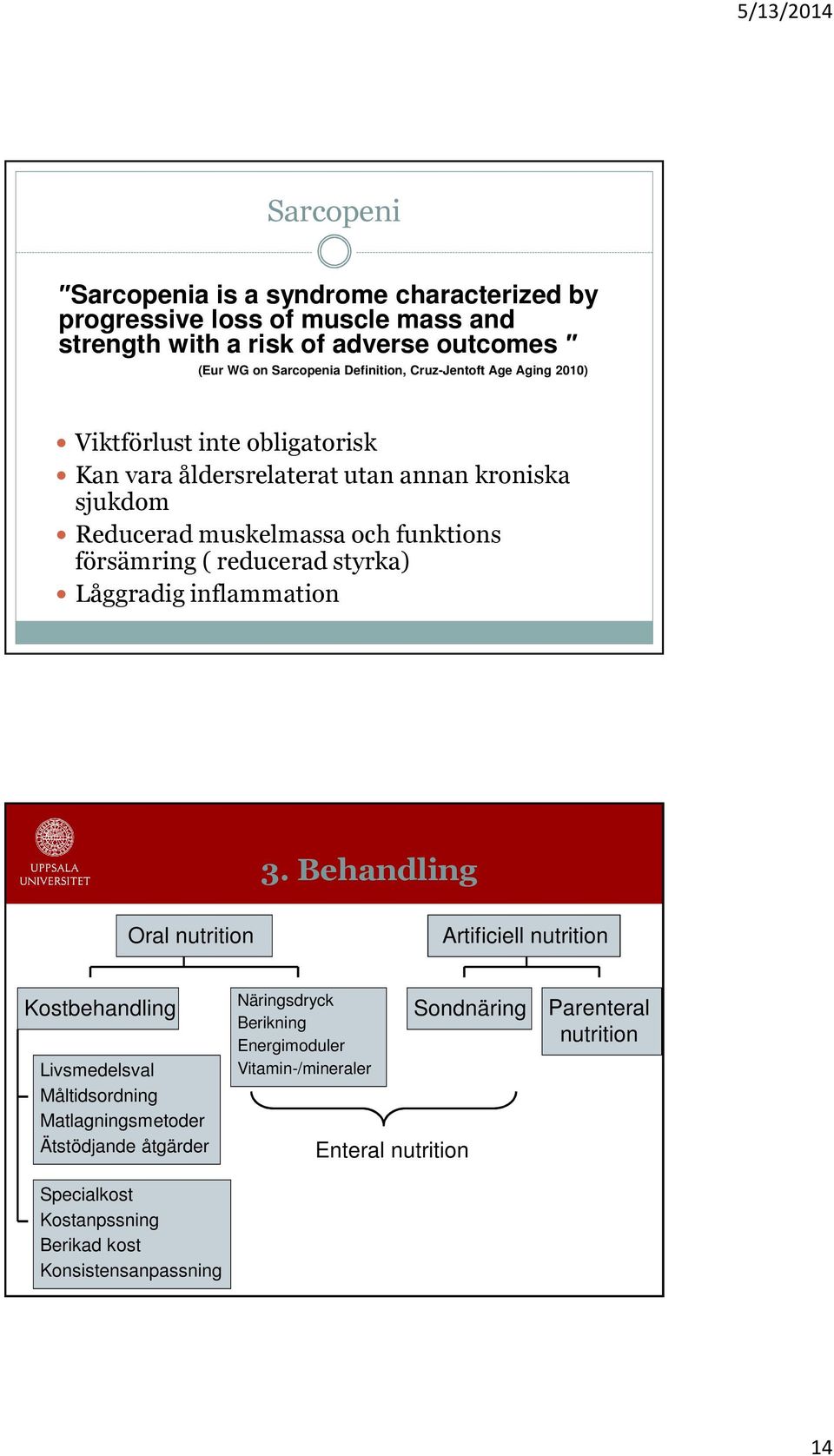 reducerad styrka) Låggradig inflammation 3.