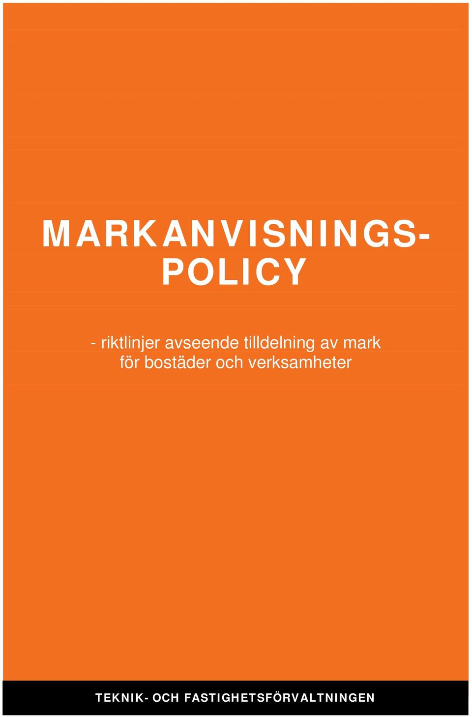 av mark för bostäder och