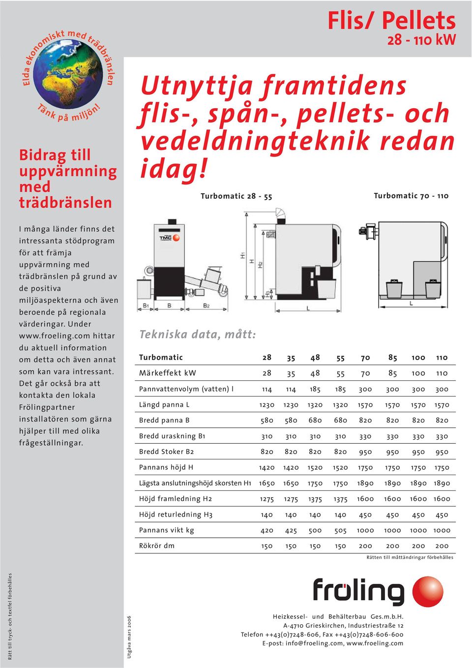 regionala värderingar. Under www.froeling.com hittar du aktuell information om detta och även annat som kan vara intressant.