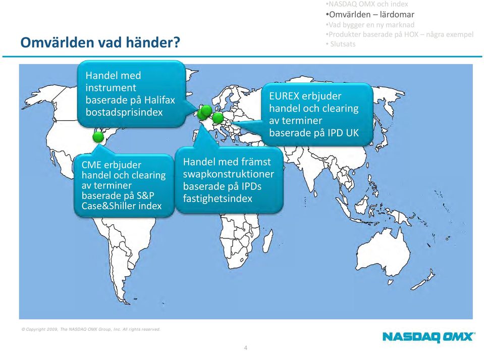 handel och clearing av terminer baserade på IPD UK CME erbjuder handel och