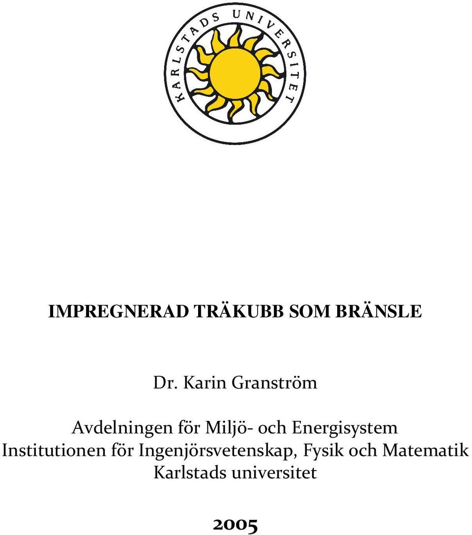 Energisystem Institutionen för