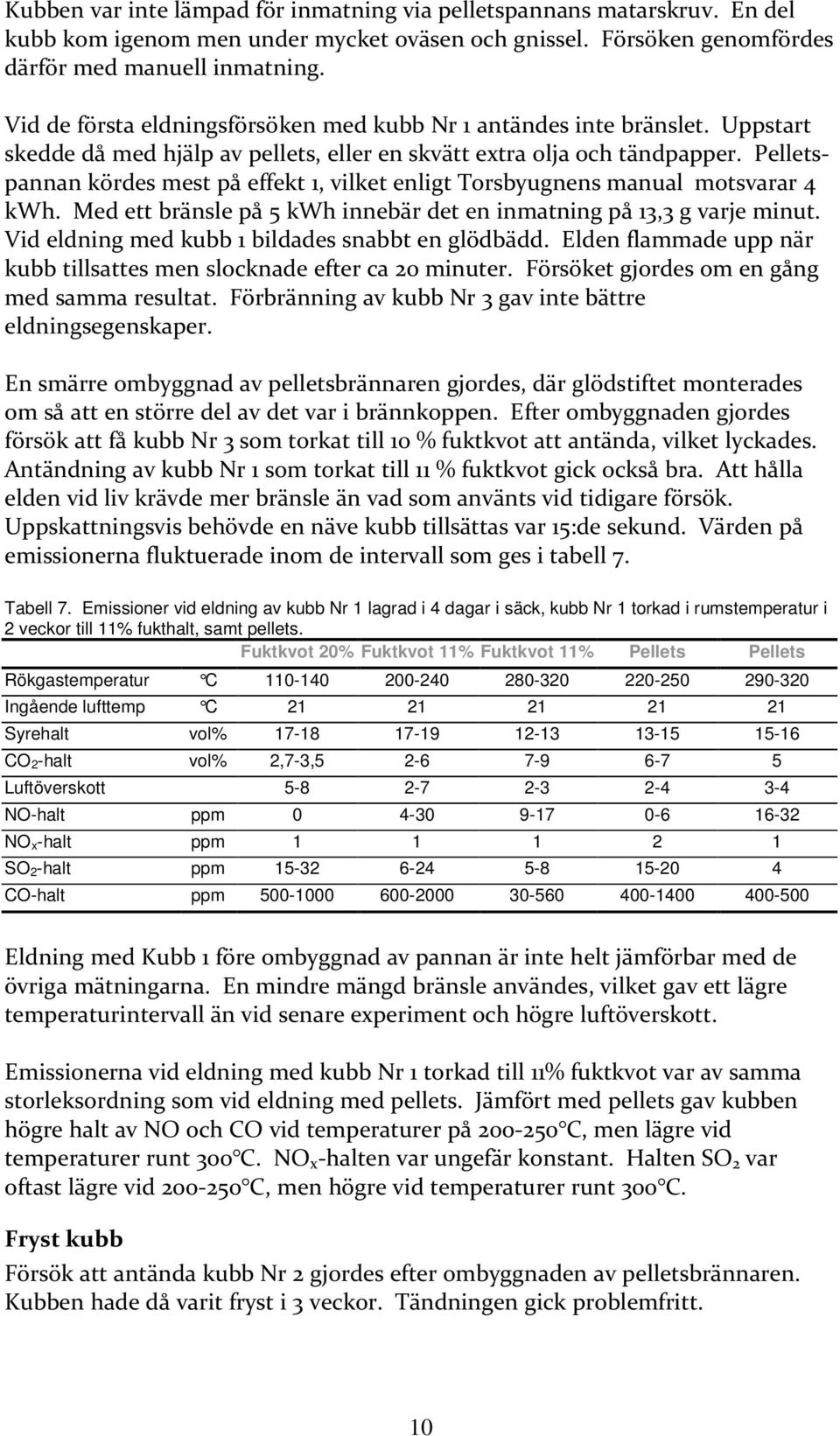 Pelletspannan kördes mest på effekt 1, vilket enligt Torsbyugnens manual motsvarar 4 kwh. Med ett bränsle på 5 kwh innebär det en inmatning på 13,3 g varje minut.