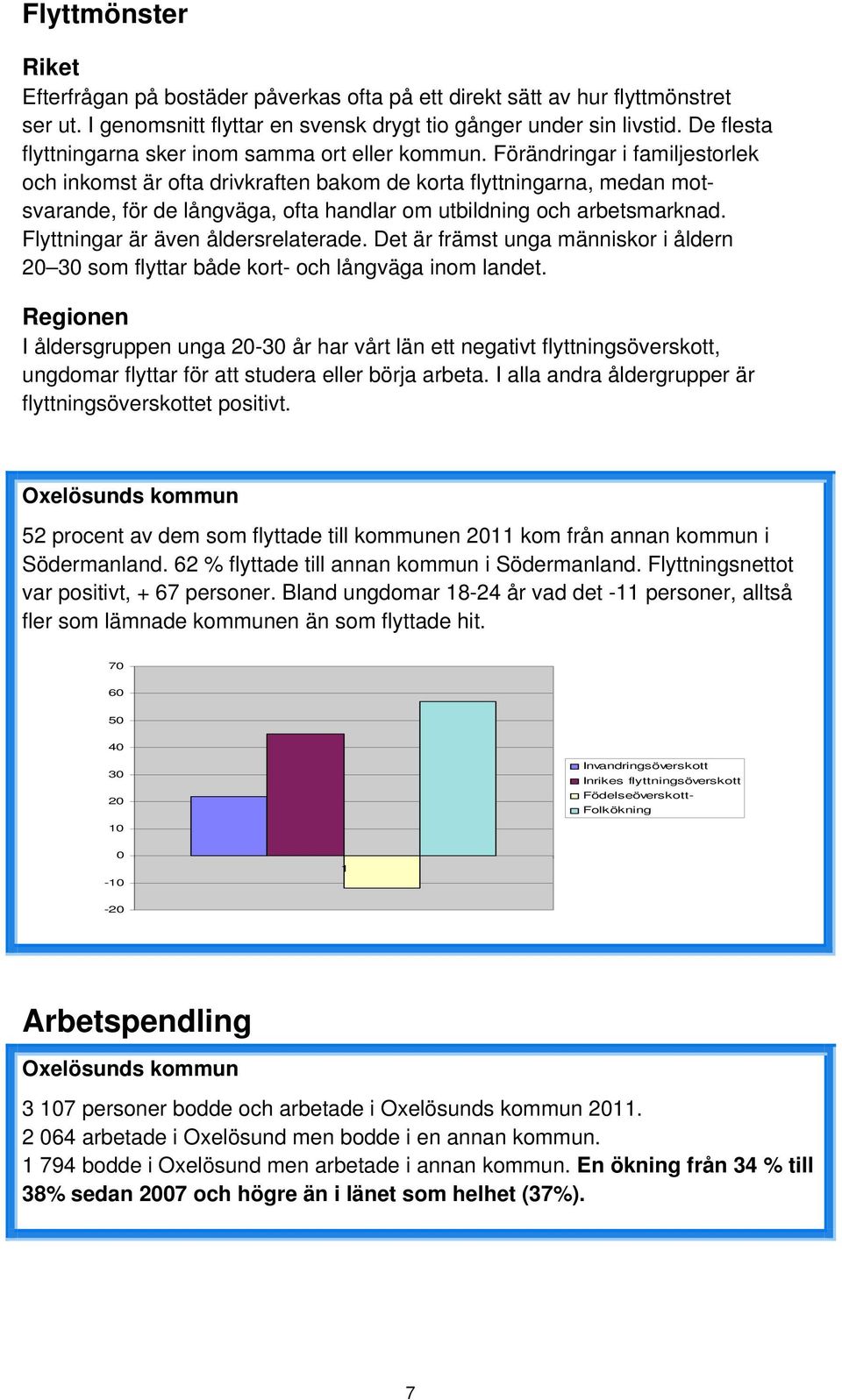 Förändringar i familjestorlek och inkomst är ofta drivkraften bakom de korta flyttningarna, medan motsvarande, för de långväga, ofta handlar om utbildning och arbetsmarknad.