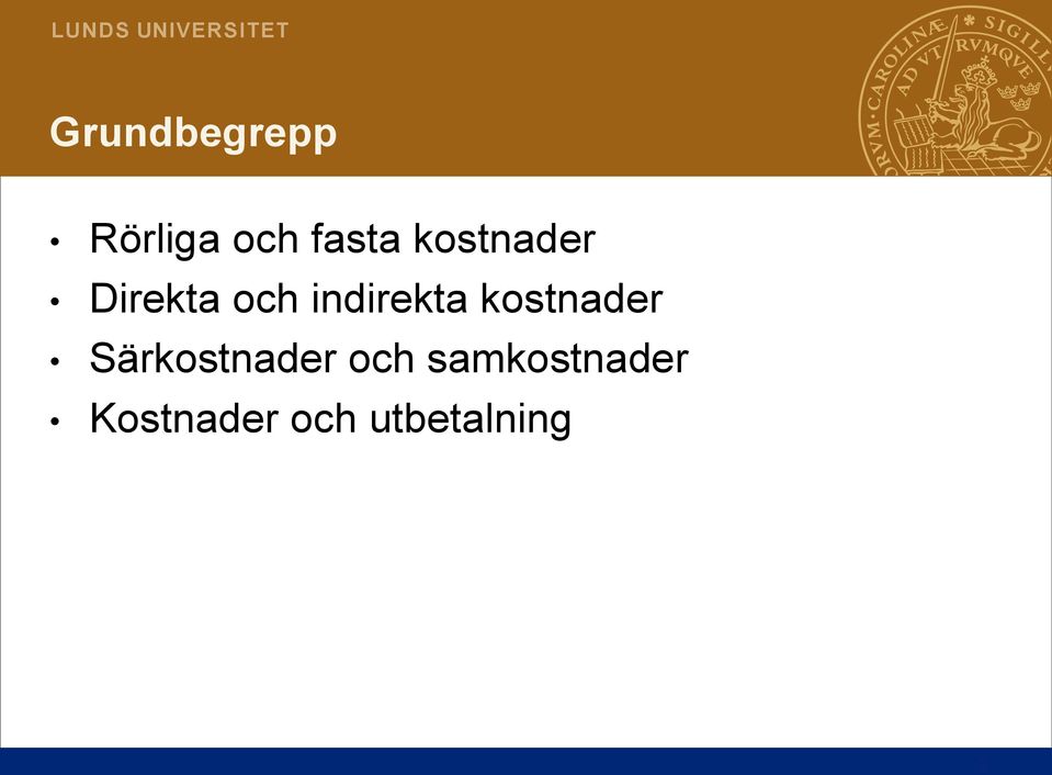 kostnader Särkostnader och