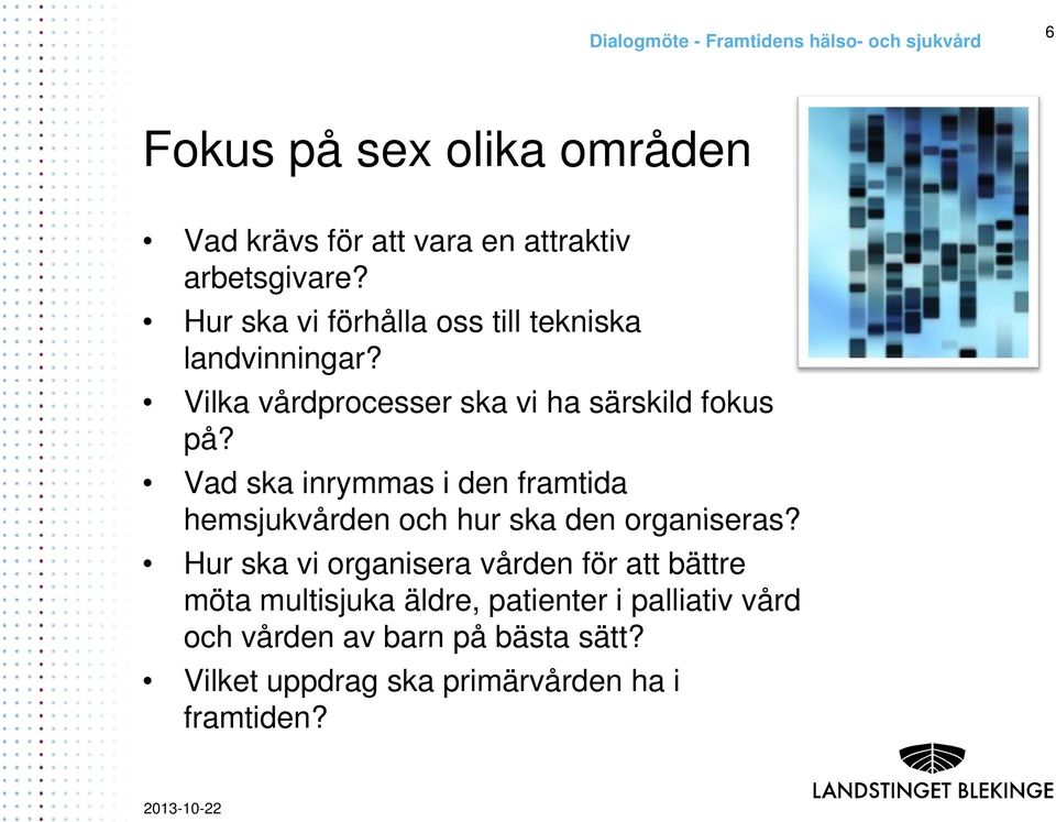 Vad ska inrymmas i den framtida hemsjukvården och hur ska den organiseras?