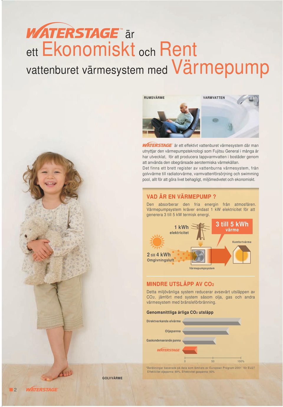 Det finns ett brett register av vattenburna värmesystem, från golvvärme till radiatorvärme, varmvattenförsörjning och swimming pool, allt för att göra livet behagligt, miljömedvetet och ekonomiskt.