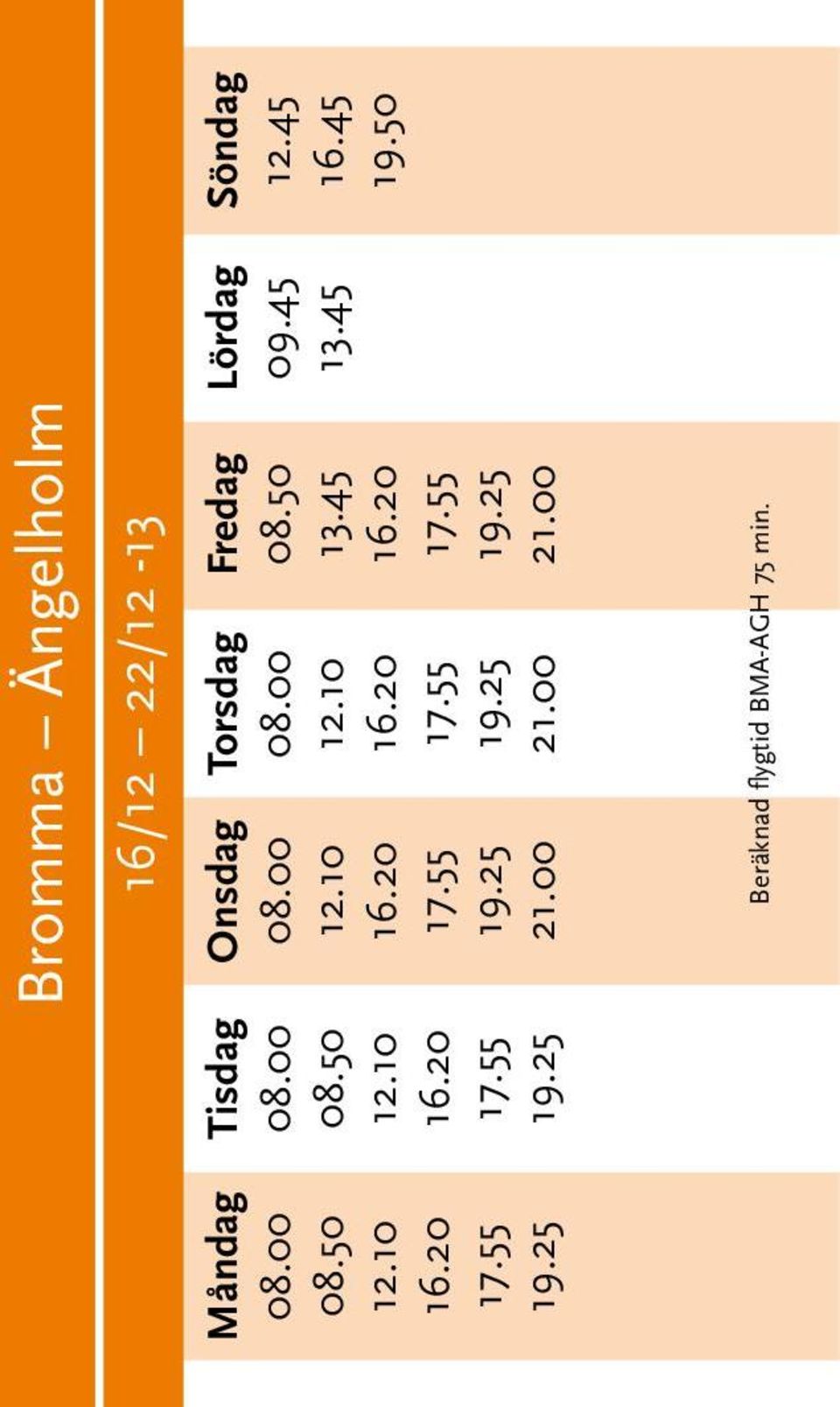 25 Onsdag 08.00 19.25 21.00 Torsdag 08.00 19.25 21.00 08.