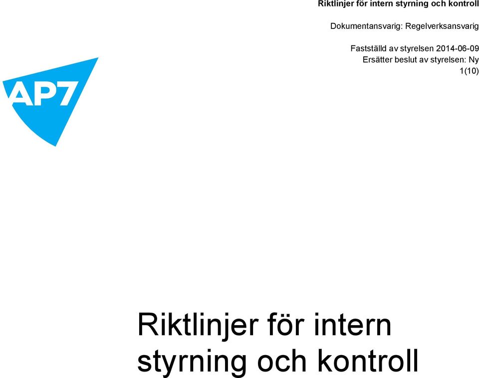 för intern