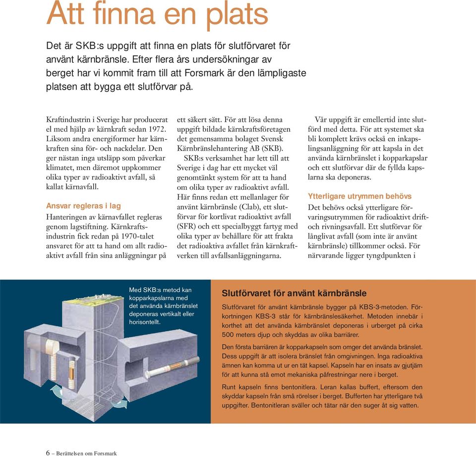 Kraftindustrin i Sverige har producerat el med hjälp av kärnkraft sedan 1972. Liksom andra energiformer har kärnkraften sina för- och nackdelar.