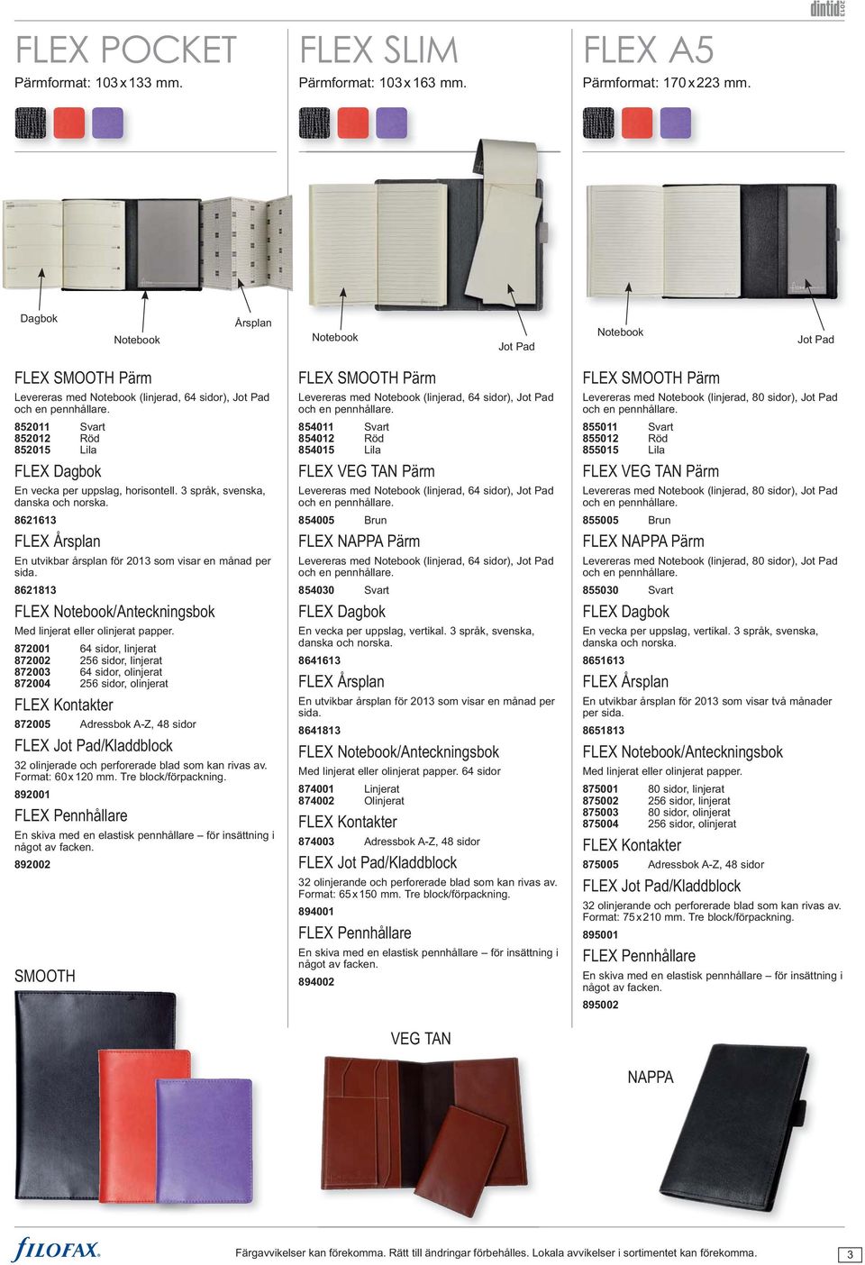8621813 FLEX Notebook/Anteckningsbok Med linjerat eller olinjerat papper.