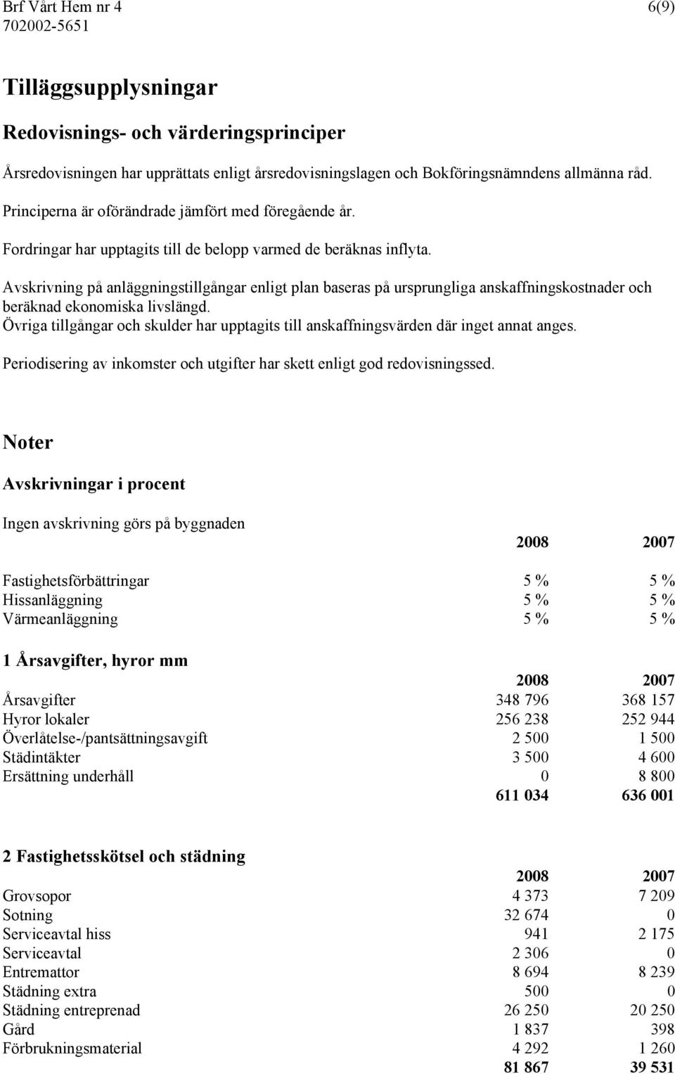 Avskrivning på anläggningstillgångar enligt plan baseras på ursprungliga anskaffningskostnader och beräknad ekonomiska livslängd.