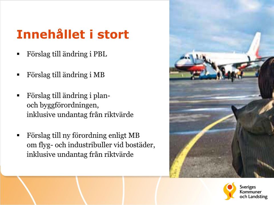 undantag från riktvärde Förslag till ny förordning enligt MB om