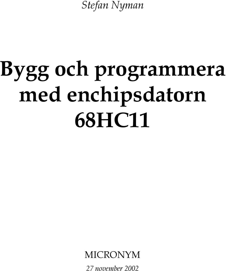 enchipsdatorn 68HC11