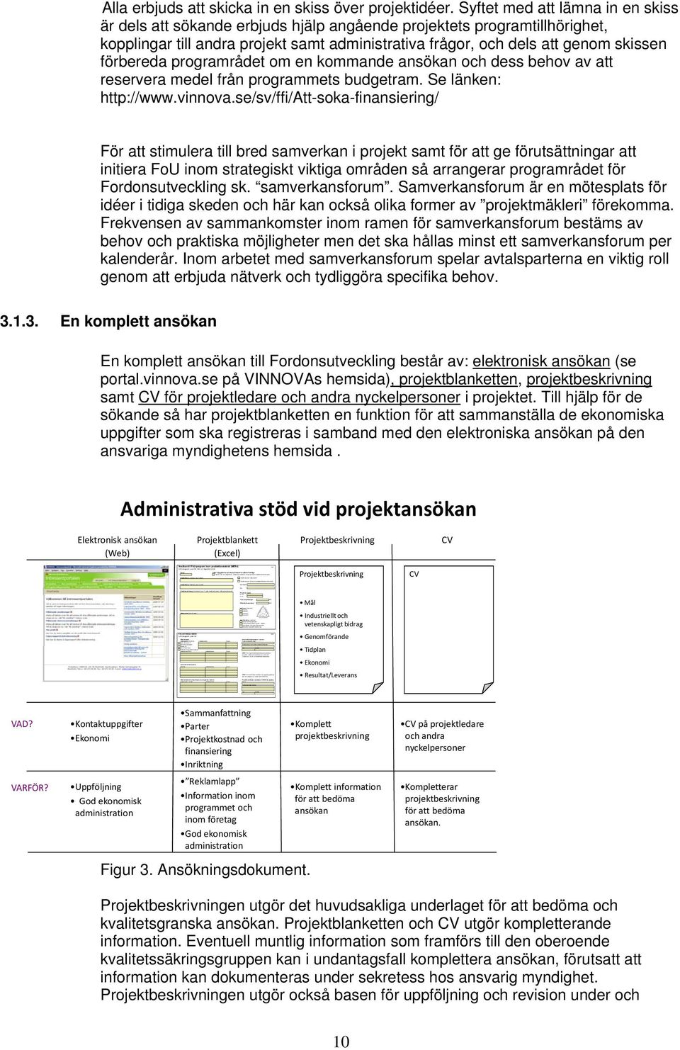 nytt projekt Ansökan avser forts på myndighetsfinansierat projekt.