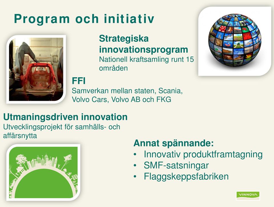 FKG Utmaningsdriven innovation Utvecklingsprojekt för samhälls- och