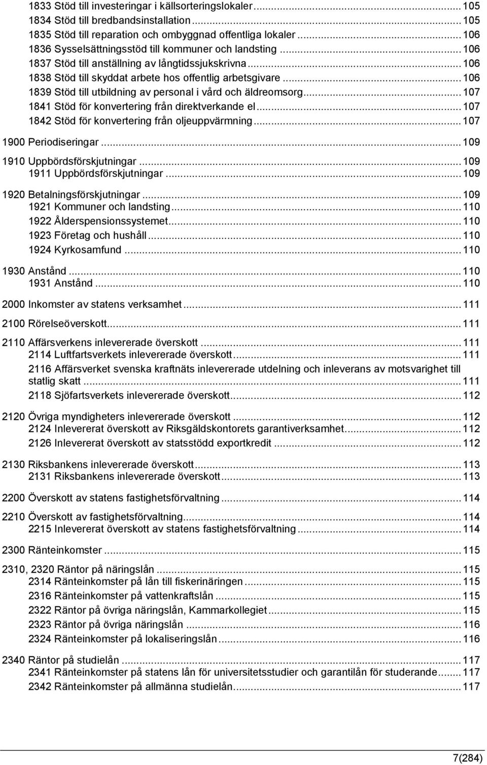 .. 106 1839 Stöd till utbildning av personal i vård och äldreomsorg... 107 1841 Stöd för konvertering från direktverkande el... 107 1842 Stöd för konvertering från oljeuppvärmning.