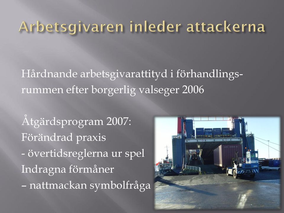 2006 Åtgärdsprogram 2007: Förändrad praxis -