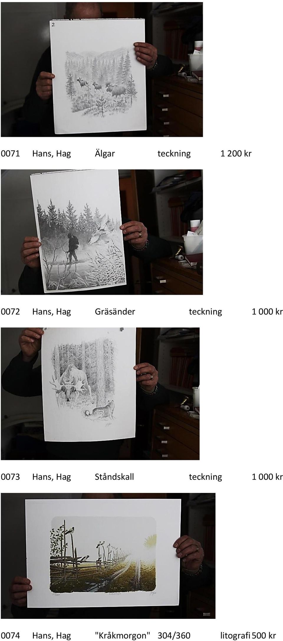 Hans, Hag Ståndskall teckning 1 000 kr 0074