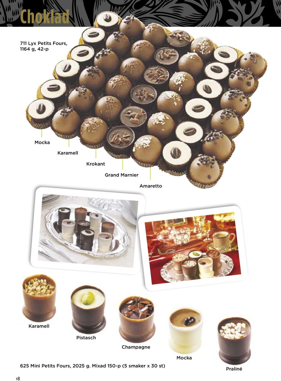 Pistasch 18 Champagne 625 Mini Petits Fours,