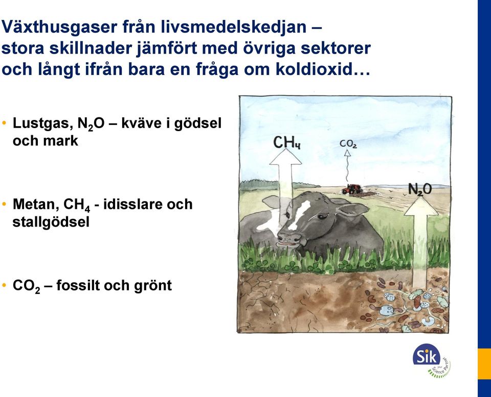 fråga om koldioxid Lustgas, N 2 O kväve i gödsel och