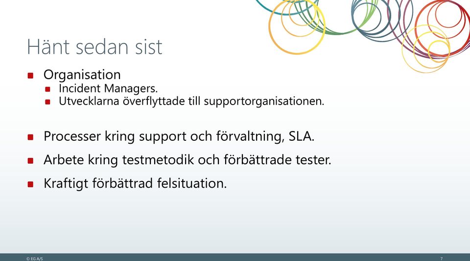 Processer kring support och förvaltning, SLA.