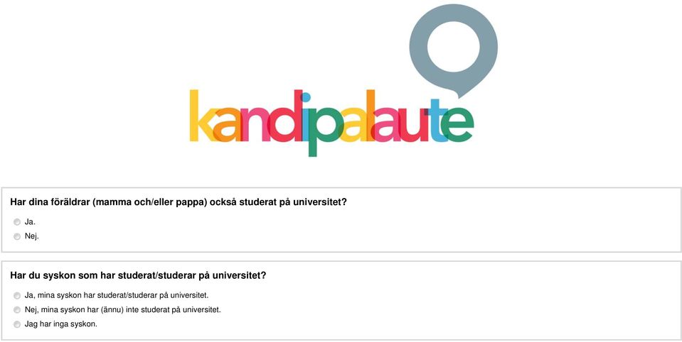 Har du syskon som har studerat/studerar på universitet?