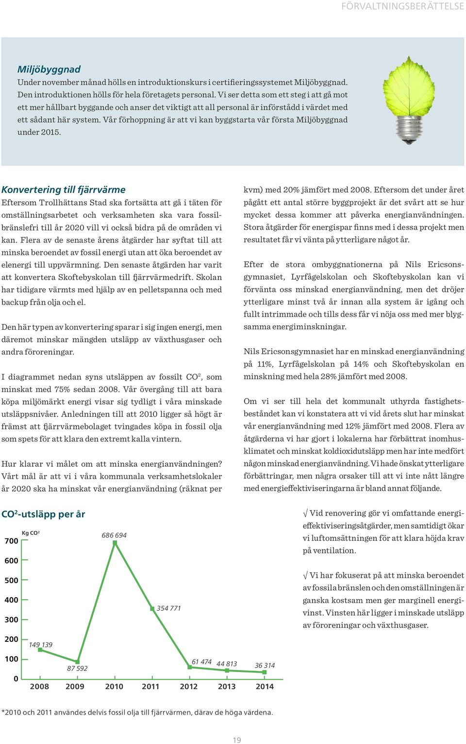 Vår förhoppning är att vi kan byggstarta vår första Miljöbyggnad under 2015.