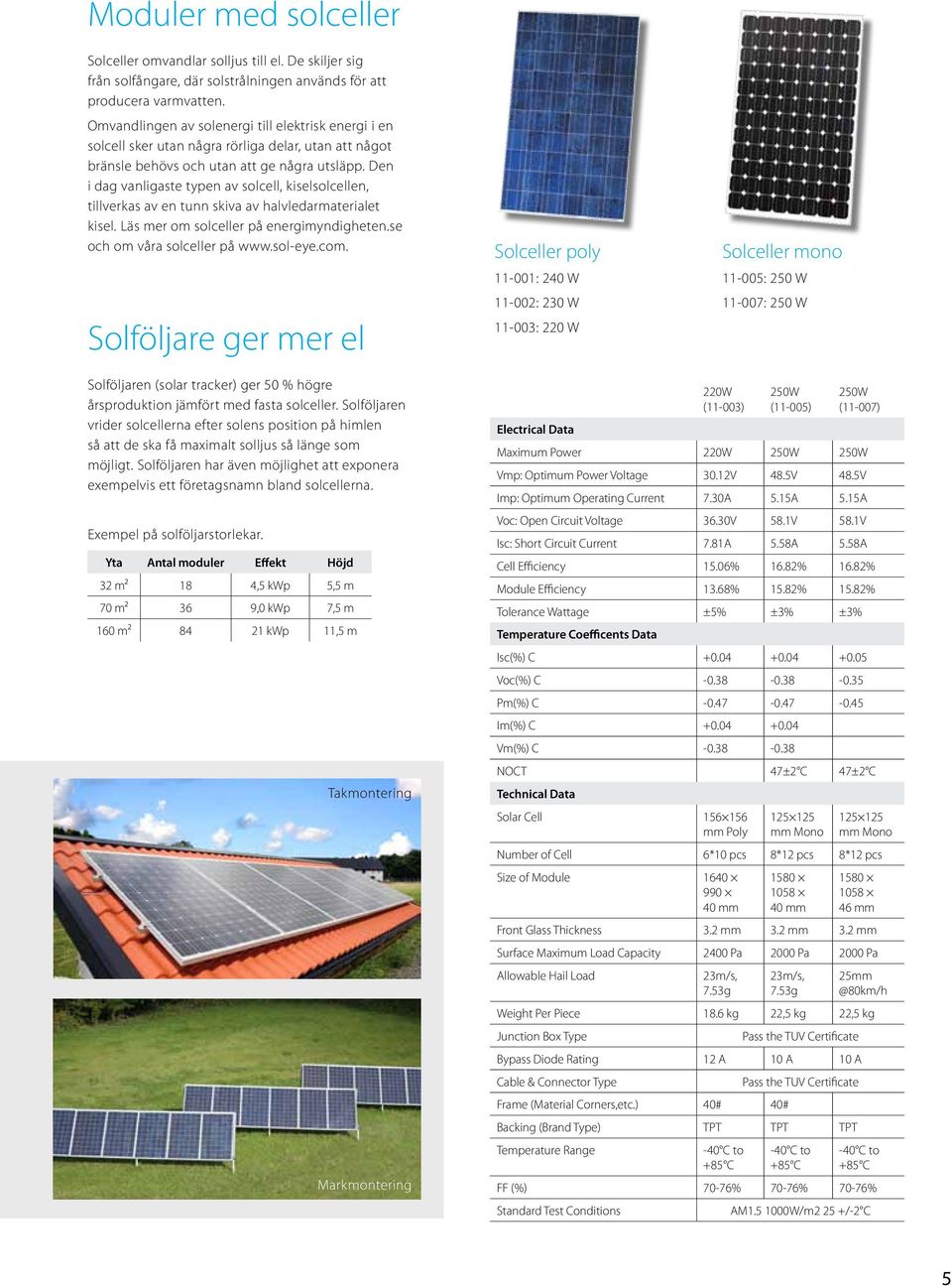 Den i dag vanligaste typen av solcell, kiselsolcellen, tillverkas av en tunn skiva av halvledarmaterialet kisel. Läs mer om solceller på energimyndigheten.se och om våra solceller på www.sol-eye.com.