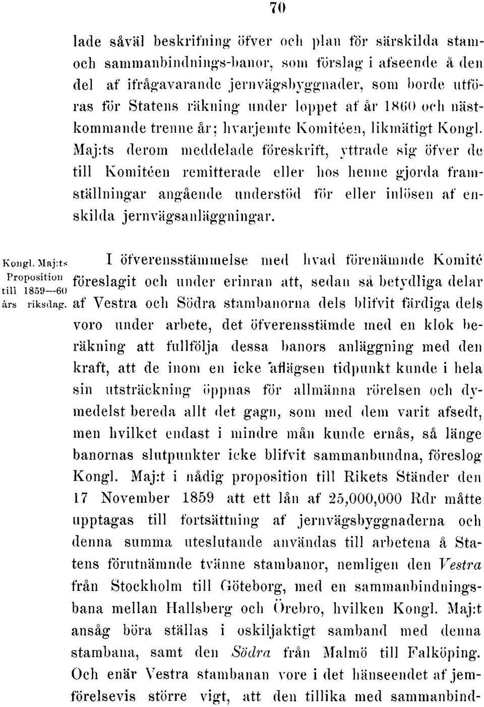 M a j:ts derom m eddelad e fö re s k rift, y ttra d e s ig ö fv e r de t ill K o m ité e n re m itte ra d e e lle r hos henne g jo rd a fra m s tä lln in g a r angående u n d e rstö d fö r e lle r