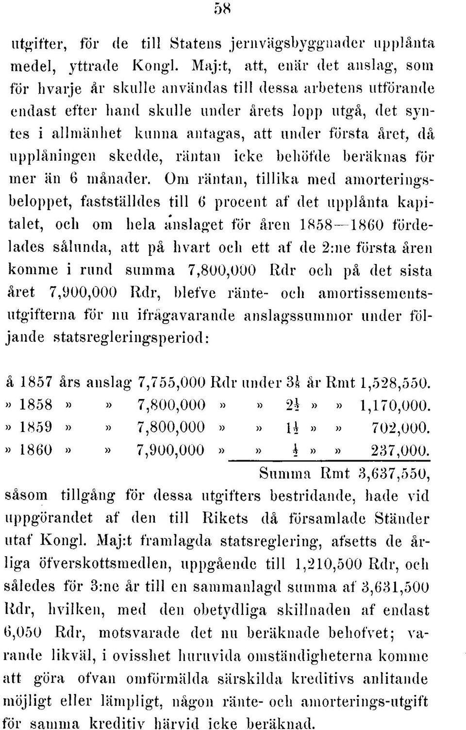 e t k u n n a antagas, a tt u n d e r fö rs ta året, då u p p lå n in g e n skedde, rä n ta n ic k e behöfde b e rä kn a s fö r m e r än 6 m ånader.